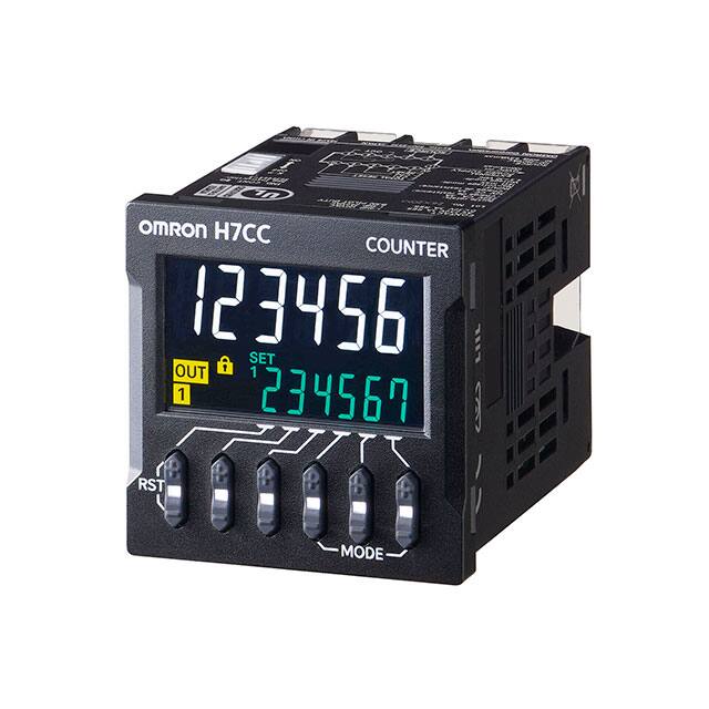 H7CC-A8D Omron Automation and Safety Compteurs de panneaux - Compteurs horaires